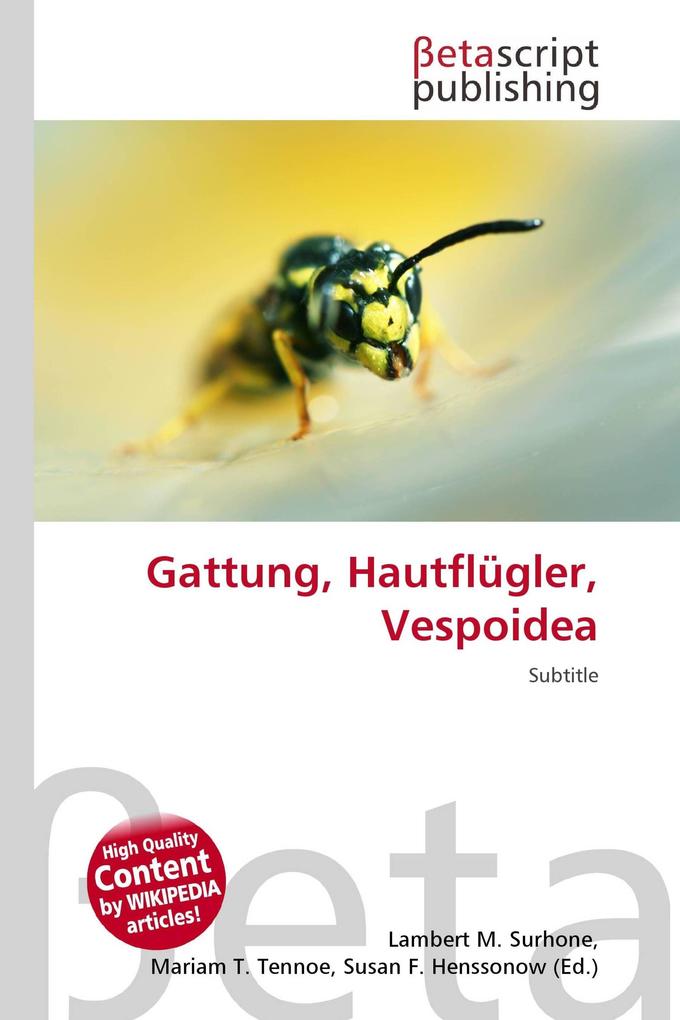 Gattung Hautflügler Vespoidea