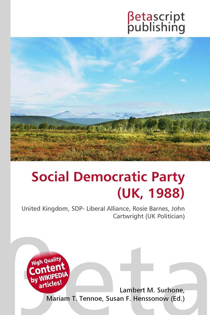 Social Democratic Party (UK 1988)