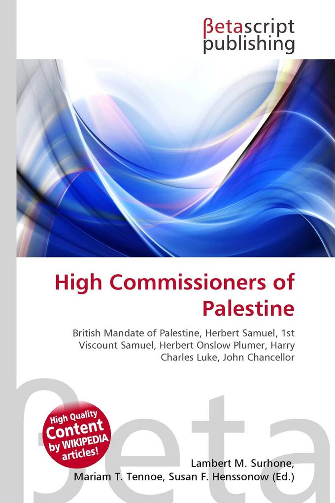 High Commissioners of Palestine