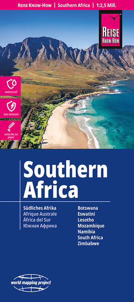 Reise Know-How Landkarte Südliches Afrika (1:2.500.000)