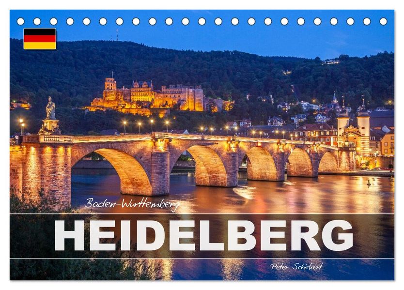Baden-Württemberg - Heidelberg (Tischkalender 2027 DIN A5 quer) CALVENDO Monatskalender