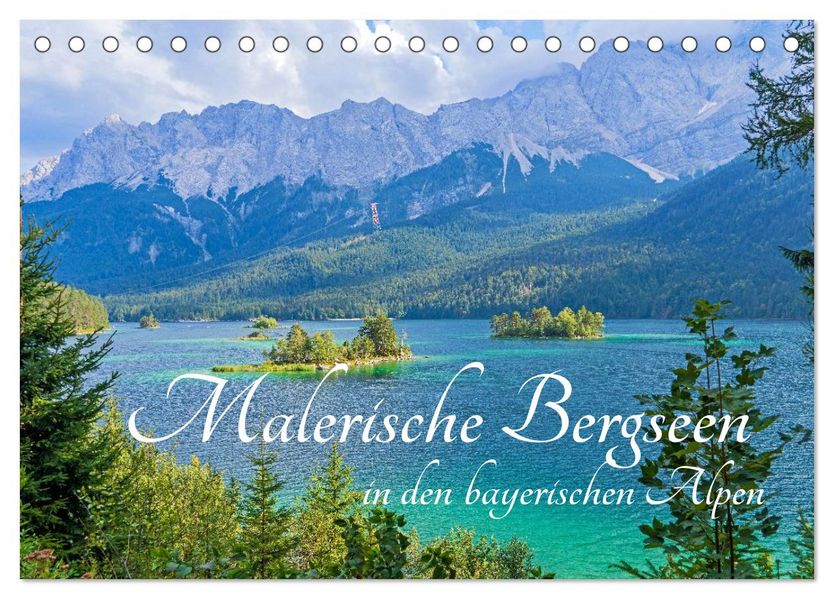 Malerische Bergseen in den bayerischen Alpen (Tischkalender 2027 DIN A5 quer) CALVENDO Monatskalender
