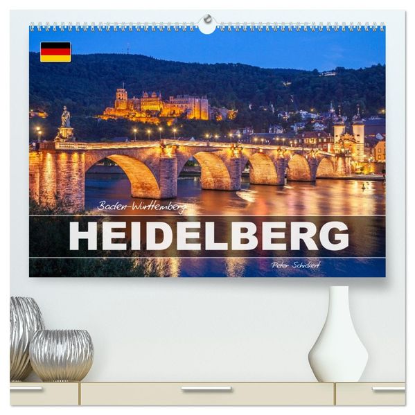 Baden-Württemberg - Heidelberg (hochwertiger Premium Wandkalender 2027 DIN A2 quer) Kunstdruck in Hochglanz