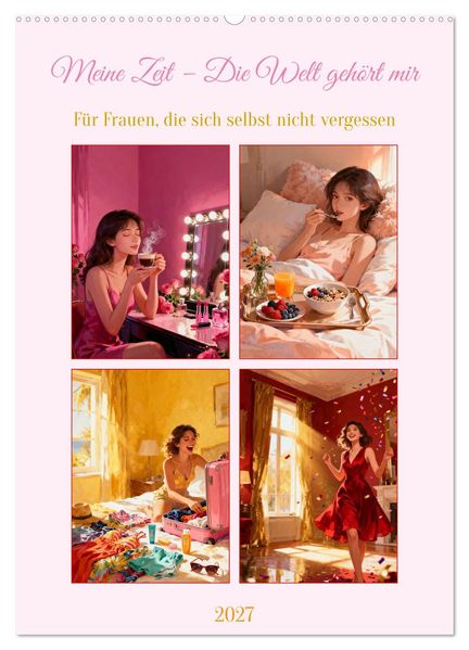 Meine Zeit - Die Welt gehört mir (Wandkalender 2027 DIN A2 hoch) CALVENDO Monatskalender