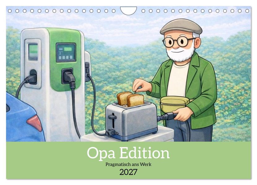Opa Edition - Pragmatisch ans Werk (Wandkalender 2027 DIN A4 quer) CALVENDO Monatskalender
