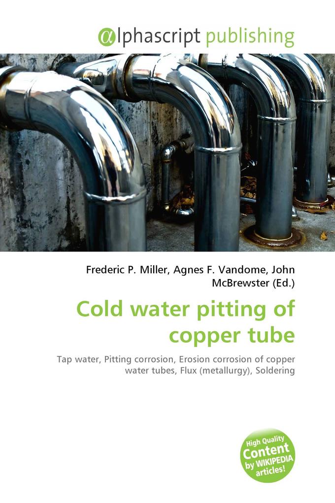 Cold water pitting of copper tube