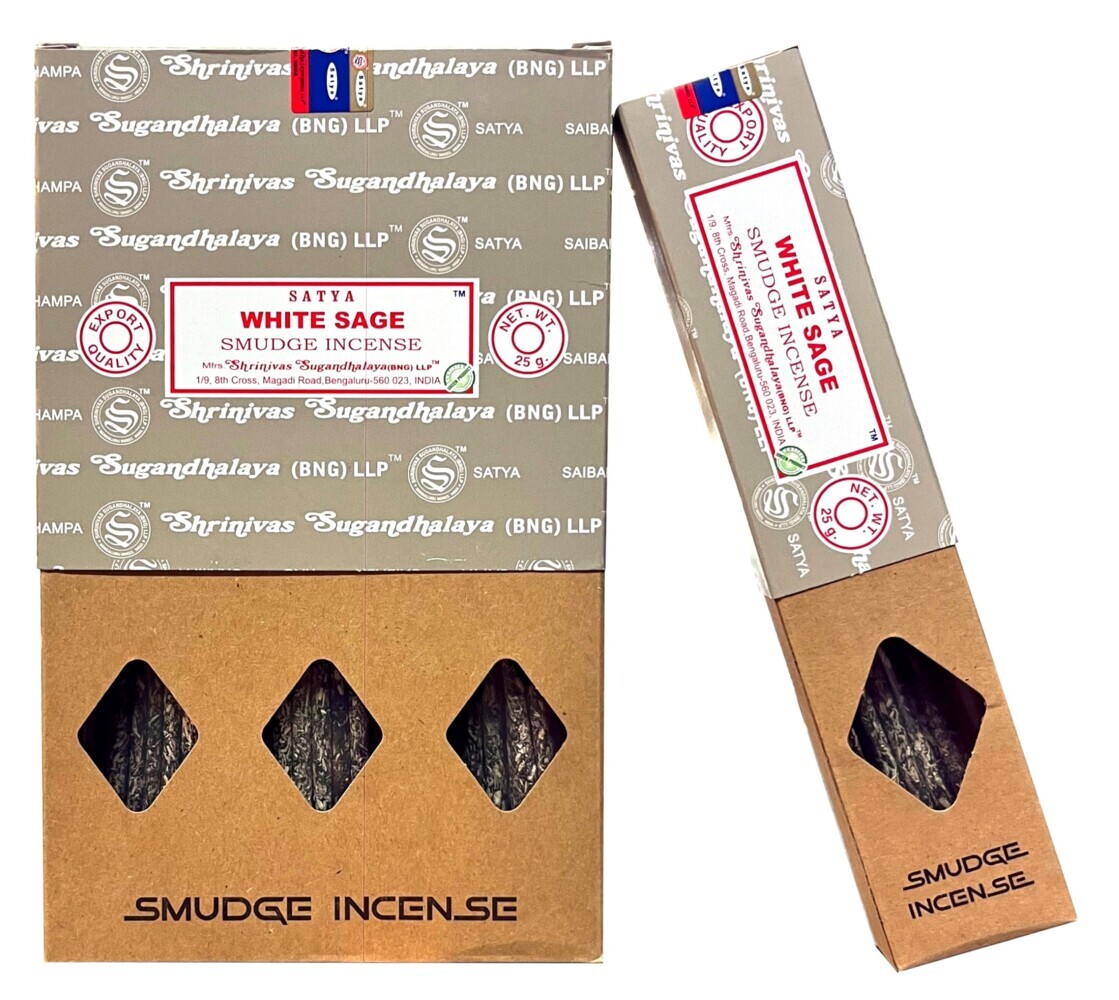 Satya 'White Sage' Smudge Incense 25gr.