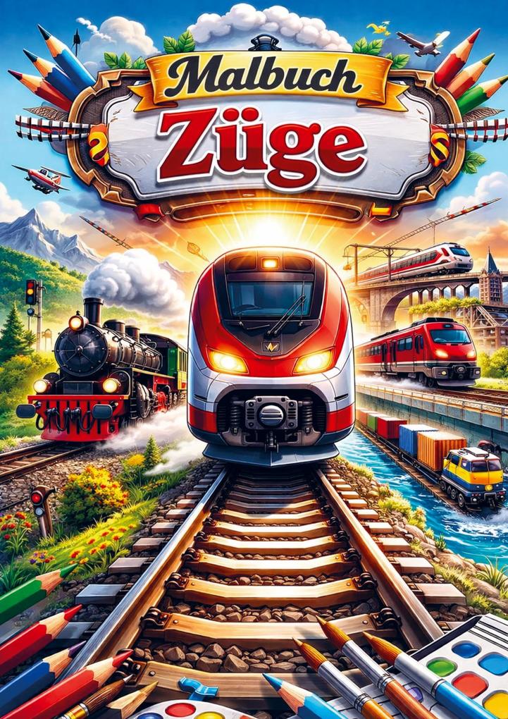 Malbuch Züge