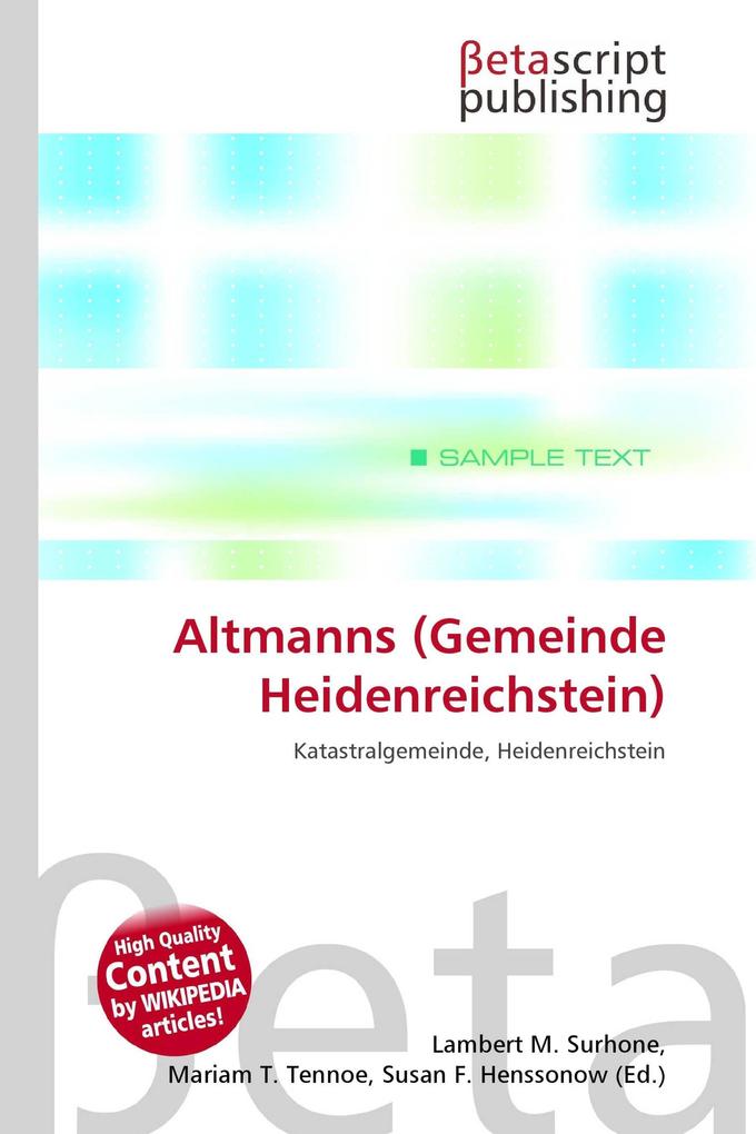 Altmanns (Gemeinde Heidenreichstein)