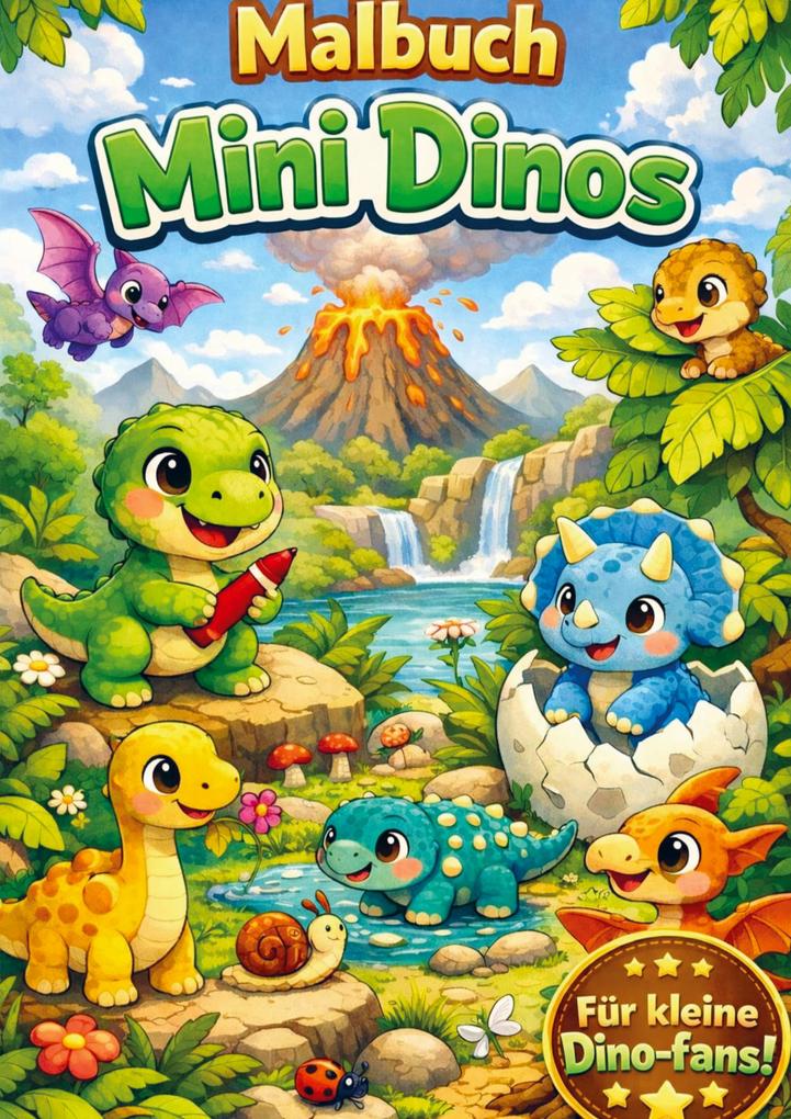 Malbuch Mini dinos
