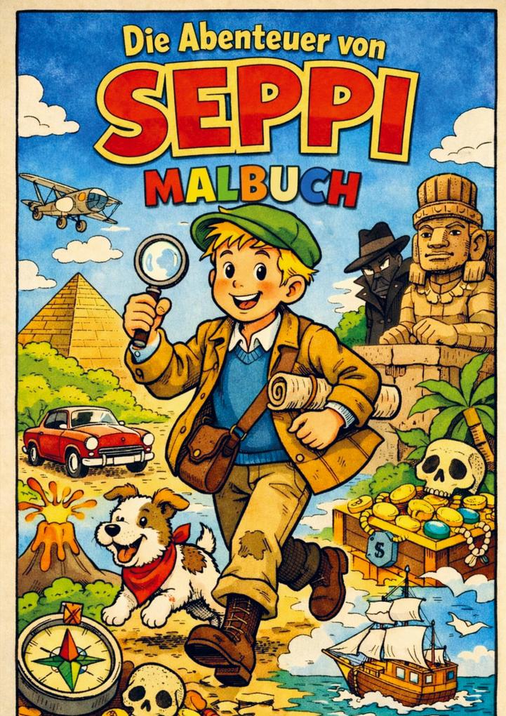 Malbuch Die abenteuer von Seppi