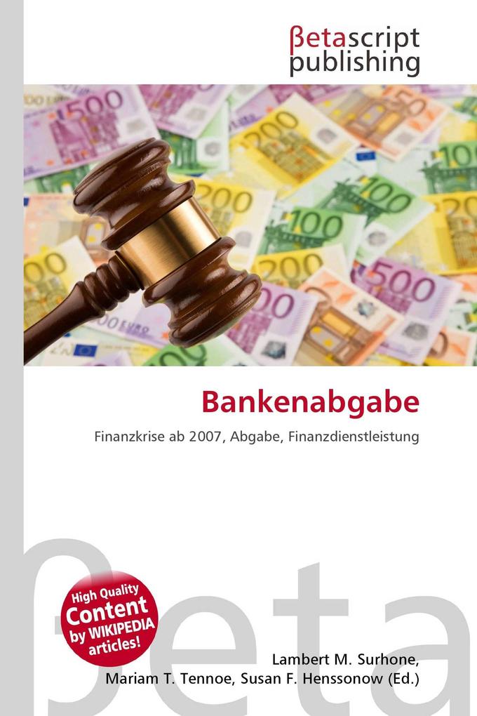 Bankenabgabe