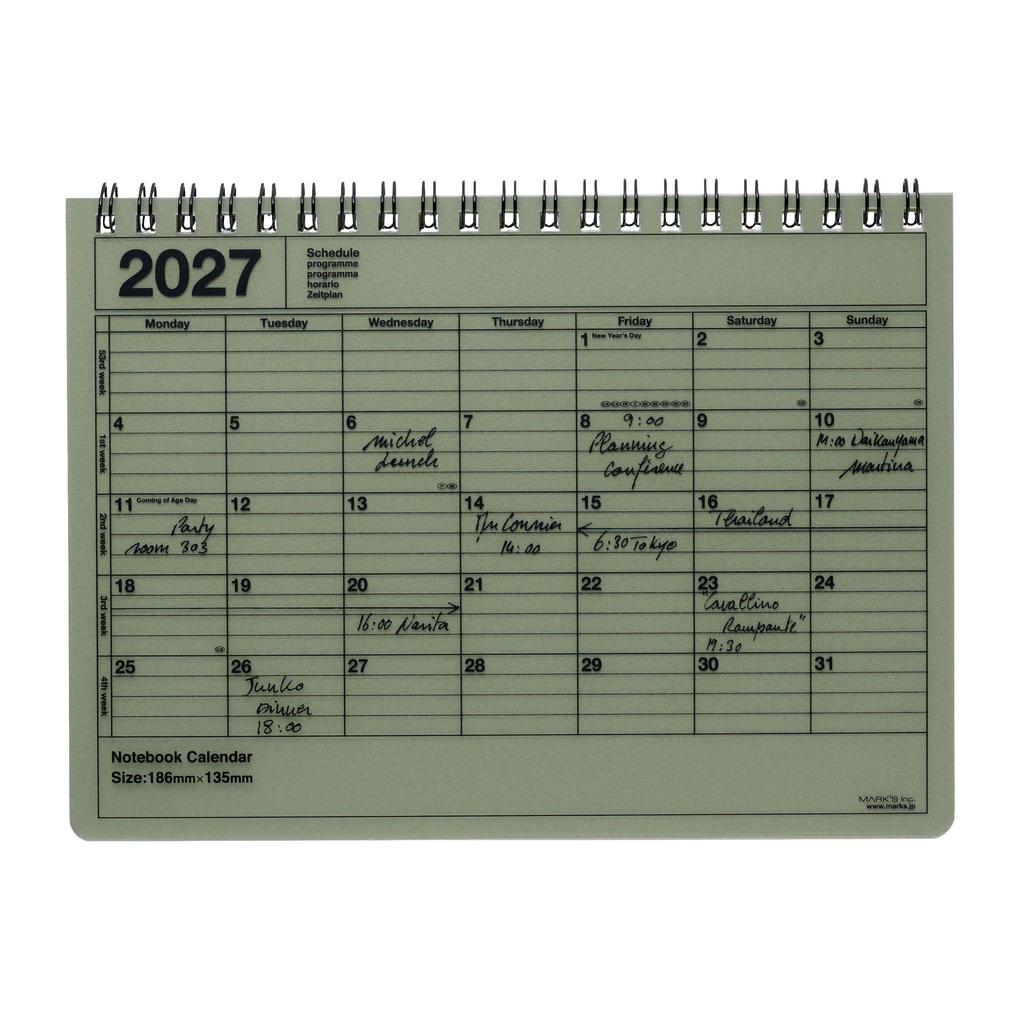 MARK'S 2027 Notebook Calendar S // Khaki