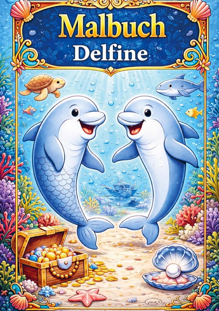 Malbuch Delfine