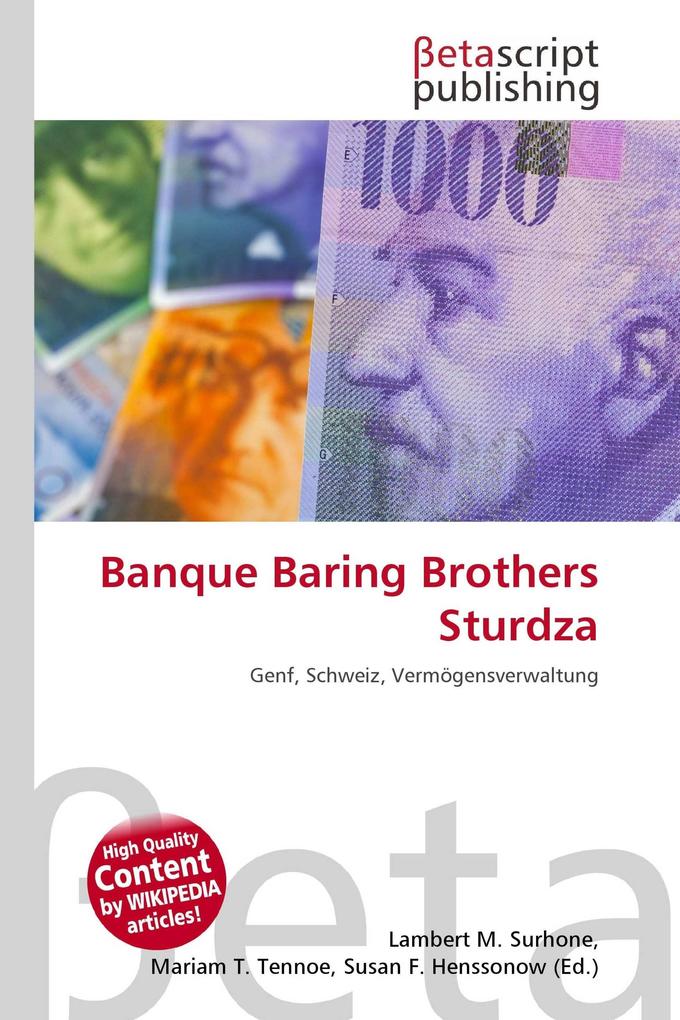 Banque Baring Brothers Sturdza