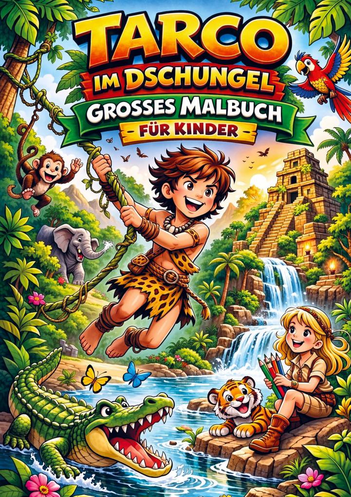 Malbuch Tarco im Dschungel