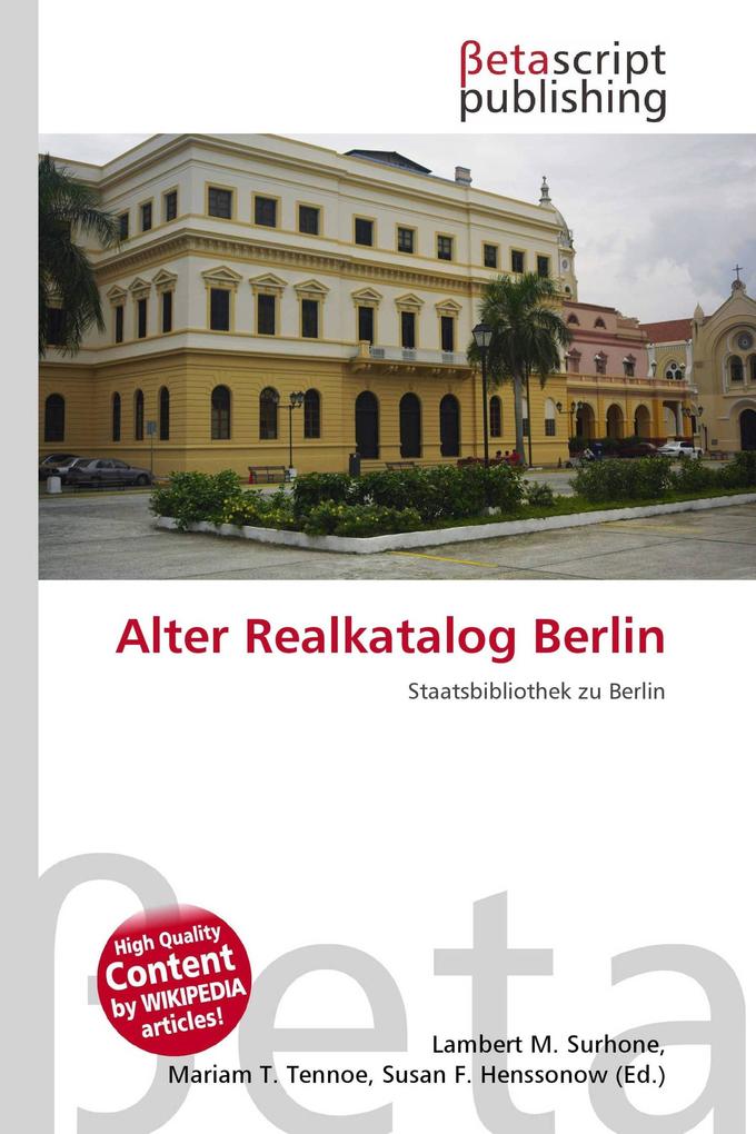 Alter Realkatalog Berlin
