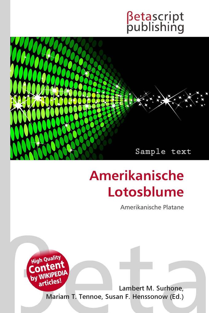 Amerikanische Lotosblume