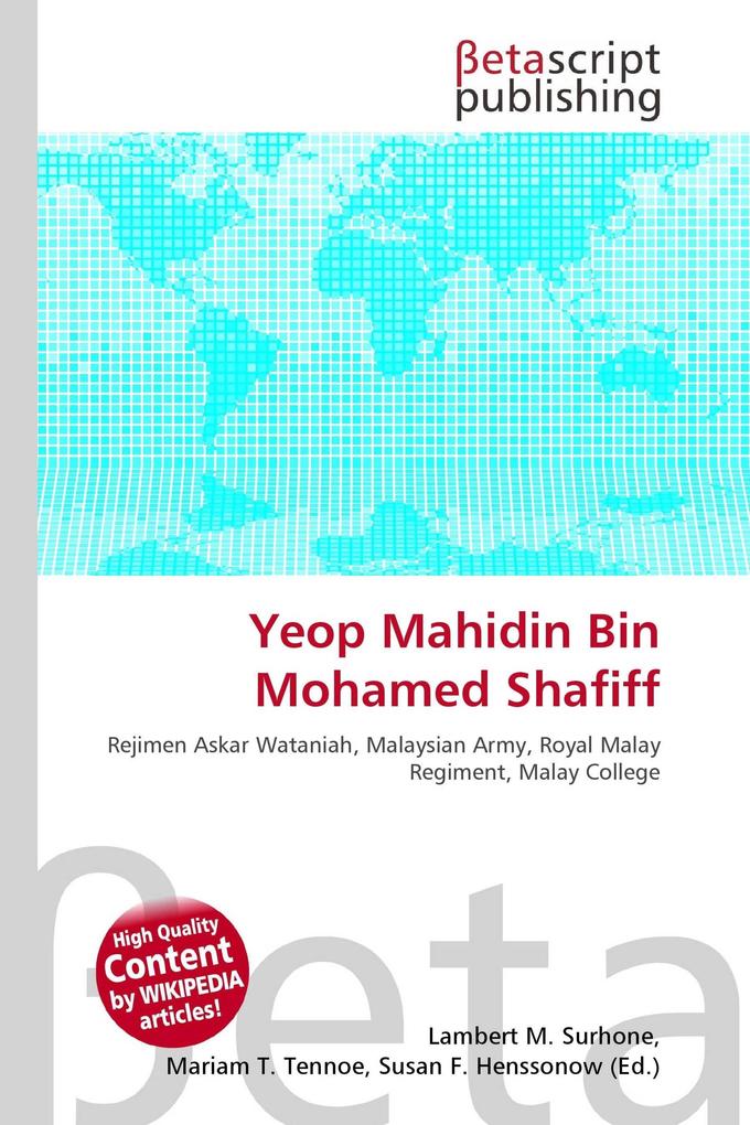 Yeop Mahidin Bin Mohamed Shafiff