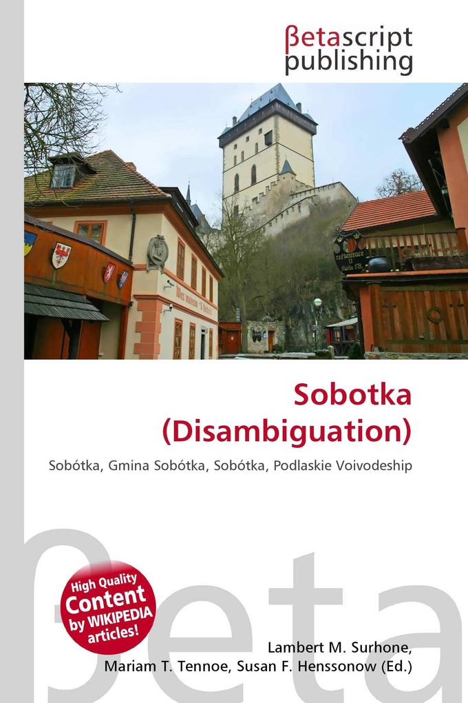 Sobotka (Disambiguation)