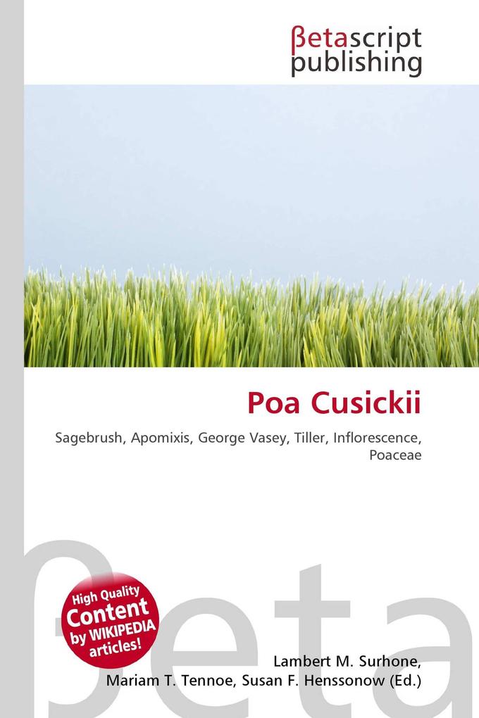 Poa Cusickii