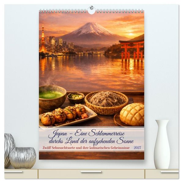 Japan - Eine Schlemmerreise durchs Land der aufgehenden Sonne (hochwertiger Premium Wandkalender 2027 DIN A2 hoch) Kunstdruck in Hochglanz