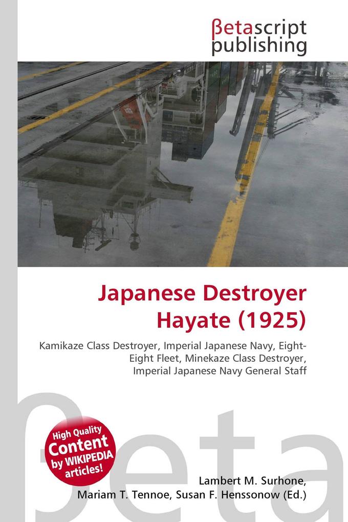 Japanese Destroyer Hayate (1925)