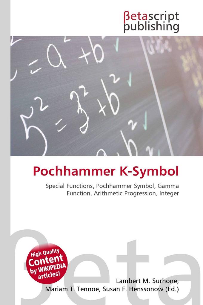 Pochhammer K-Symbol