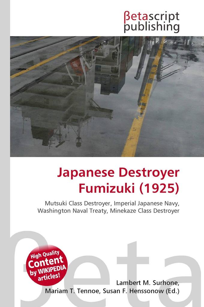Japanese Destroyer Fumizuki (1925)