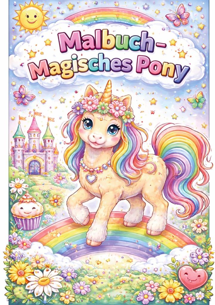 Malbuch Magisches pony