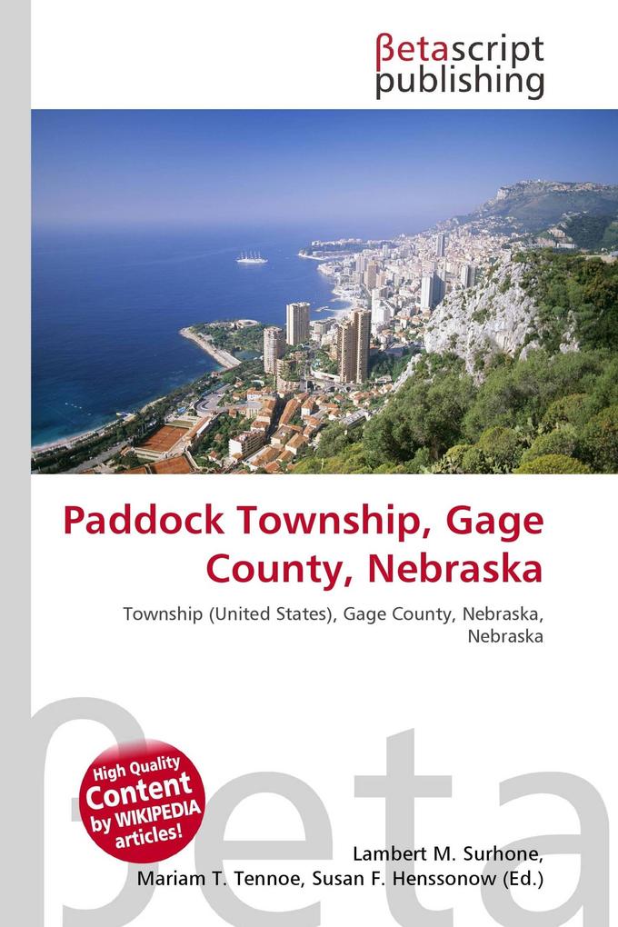 Paddock Township Gage County Nebraska