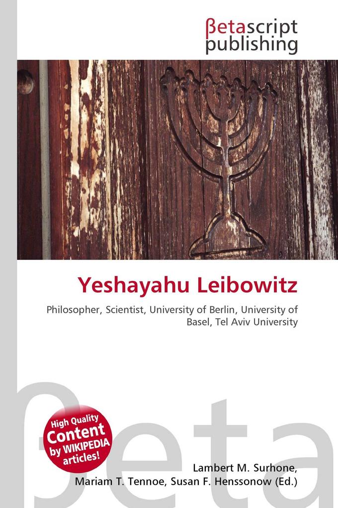 Yeshayahu Leibowitz