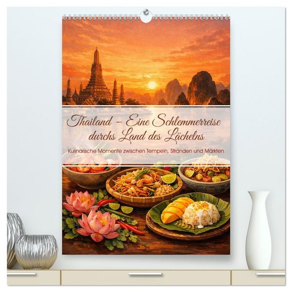 Thailand - Eine Schlemmerreise durchs Land des Lächelns (hochwertiger Premium Wandkalender 2027 DIN A2 hoch) Kunstdruck in Hochglanz