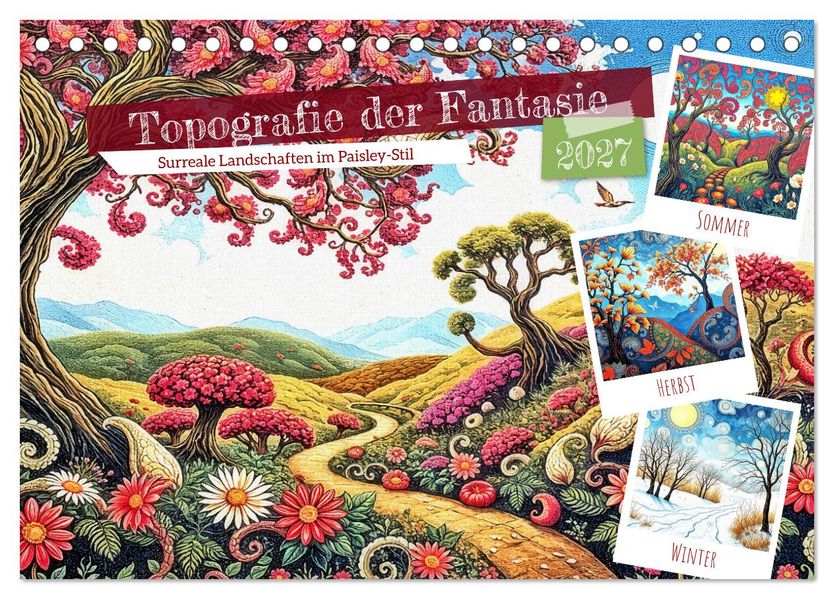 Topografie der Fantasie (Tischkalender 2027 DIN A5 quer) CALVENDO Monatskalender