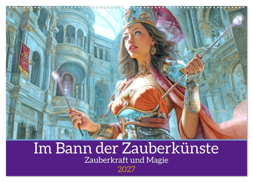 Im Bann der Zauberkünste - Zauberkraft und Magie (Wandkalender 2027 DIN A2 quer) CALVENDO Monatskalender