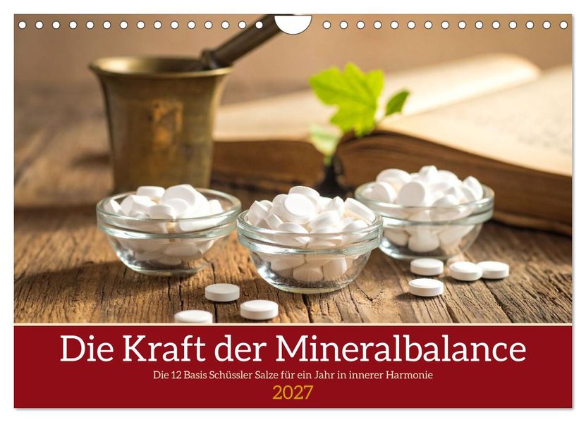 Die Kraft der Mineralbalance (Wandkalender 2027 DIN A4 quer) CALVENDO Monatskalender