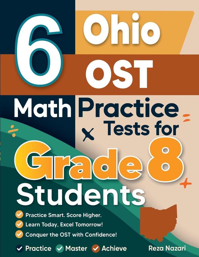 6 Ohio OST Math Practice Tests for Grade 8 Students