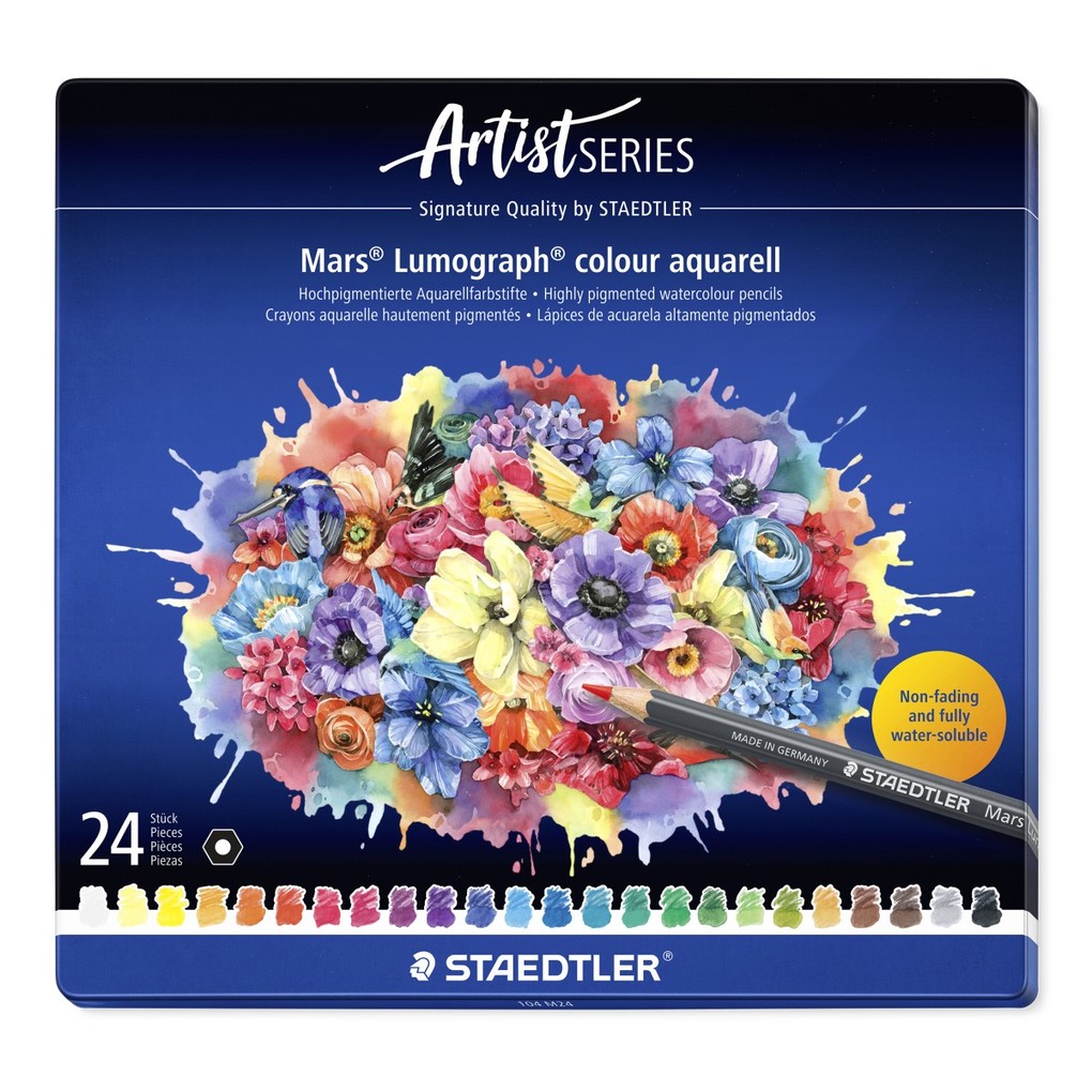 STAEDTLER Farbstifte aquarell Mars Aquarellstifte 24er Etui