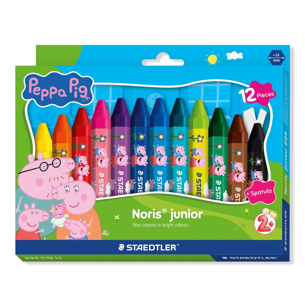 STAEDTLER Wachsmalkreide Noris junior Peppa Pig 12er Set