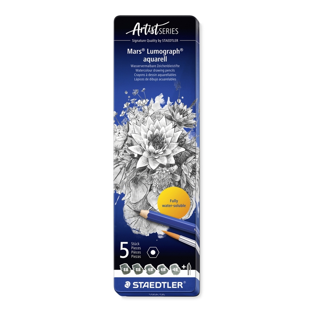 Staedtler Bleistifte Mars Lumograph Aquarell, 5 St.