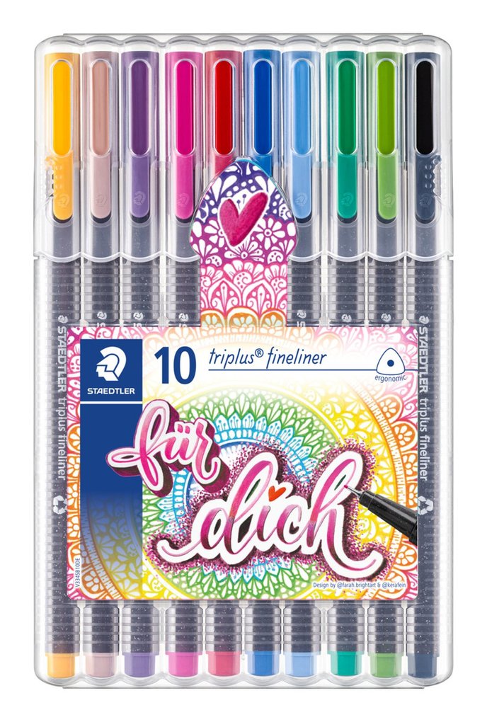 STAEDTLER Fineliner triplus meTime Strichbreite ca. 03 mm 10er Set