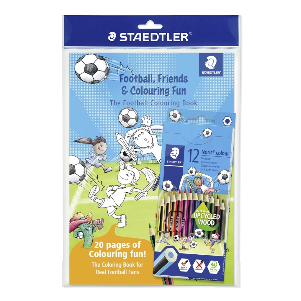 STAEDTLER Buntstift Noris colour mit Malbuch 12er Etui + Malbuch