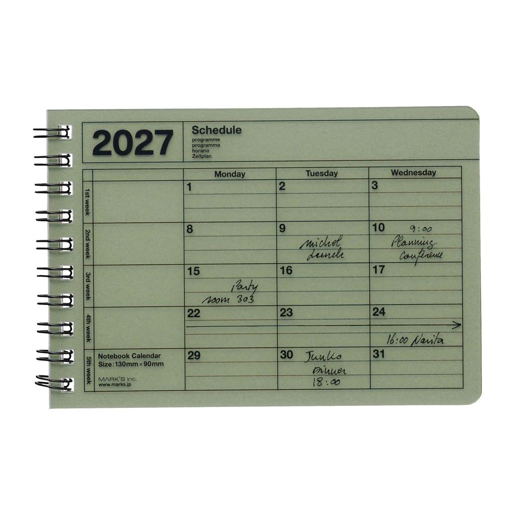 MARK'S 2027 Notebook Calendar XS // Khaki