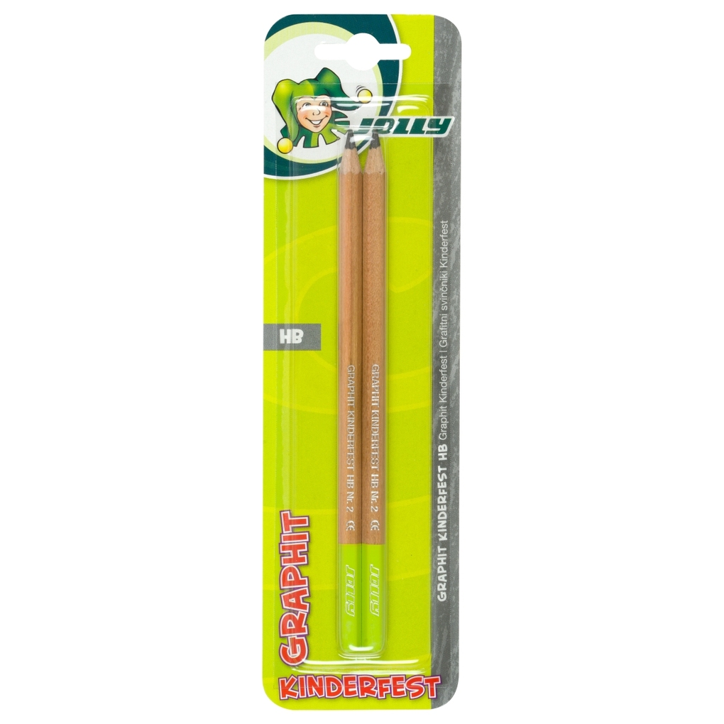 JOLLY Bleistift Graphit kinderfest HB Nr.2 2er Set