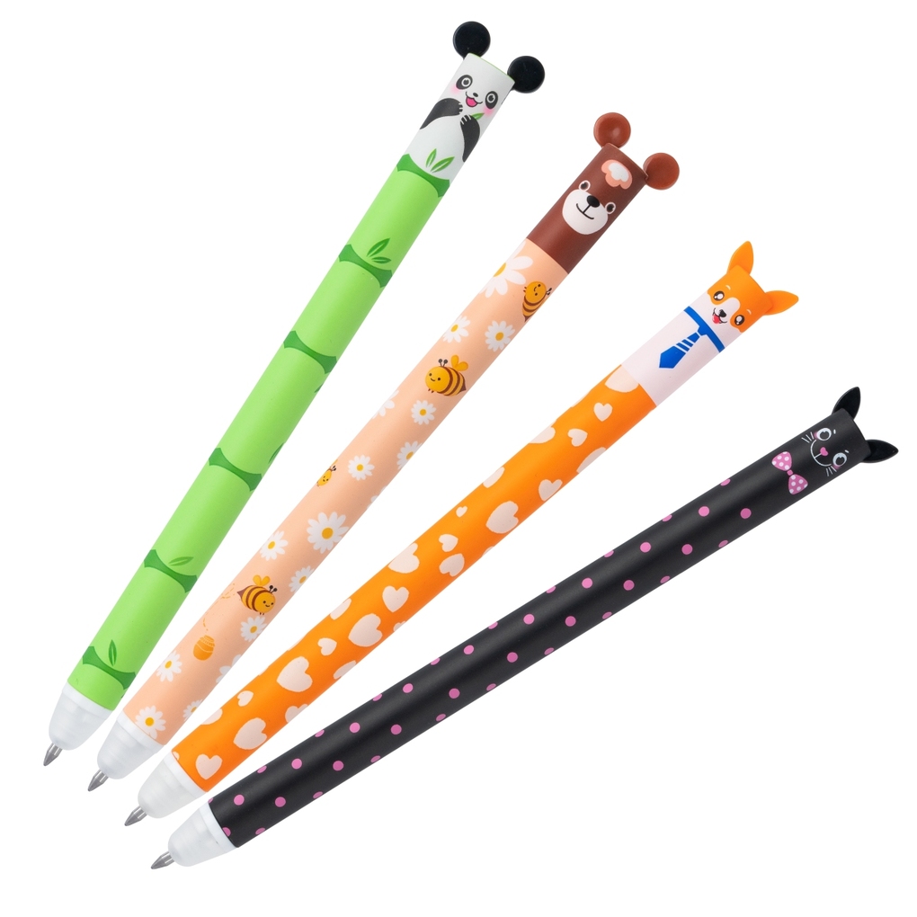 JOLLY Gelstifte Gelstift radierbar kappenloses Klicksystem - einziehbar 4er Set