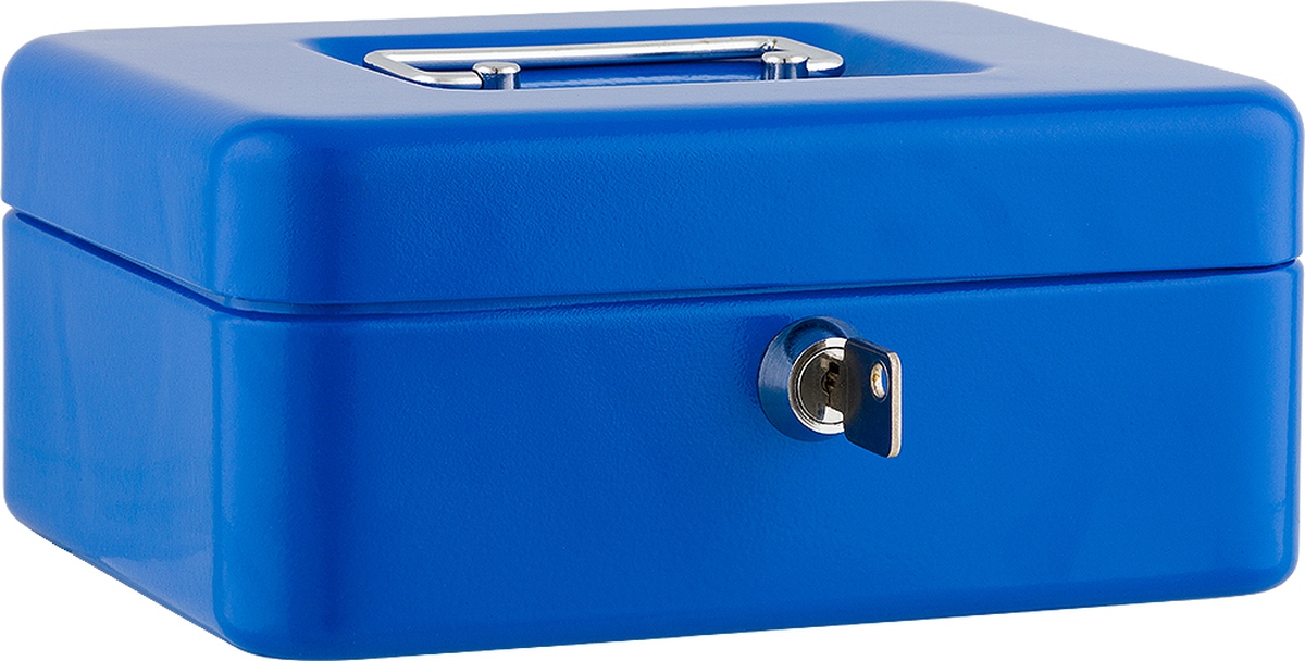 SAX Geldkassette 20x16x9 cm blau