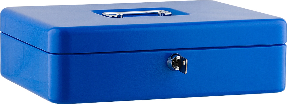 SAX Geldkassette 30x24x9 cm blau
