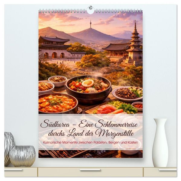 Südkorea - Eine Schlemmerreise durchs Land der Morgenstille (hochwertiger Premium Wandkalender 2027 DIN A2 hoch) Kunstdruck in Hochglanz