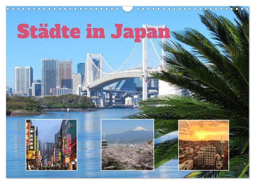 Städte in Japan (Wandkalender 2027 DIN A3 quer) CALVENDO Monatskalender