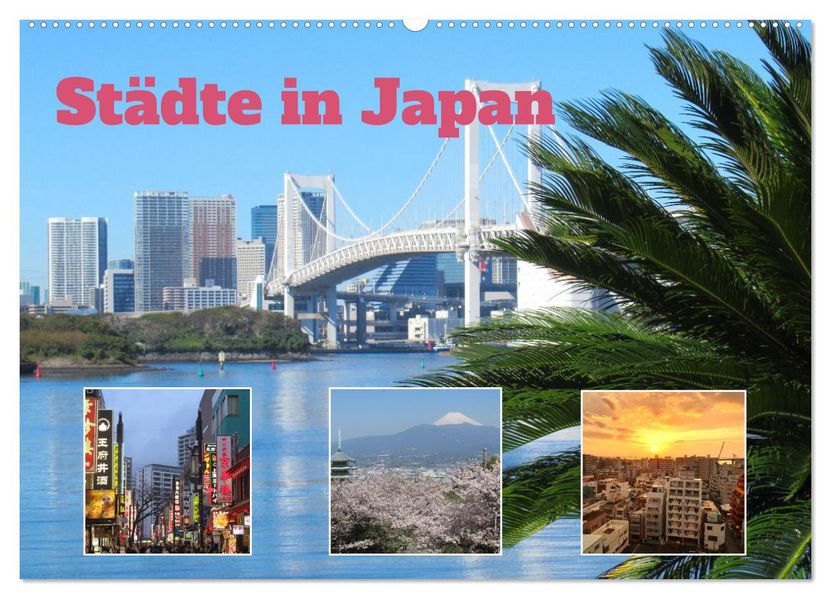 Städte in Japan (Wandkalender 2027 DIN A2 quer) CALVENDO Monatskalender